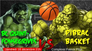 Affiche Seniors M contre Pibrac 14/11/2015