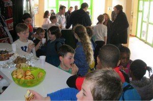 Goûter après la victoire contre le TBC le 2/4/2016